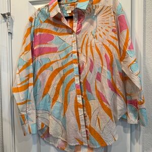 Anthropologie Multicolor Button Down Shirt